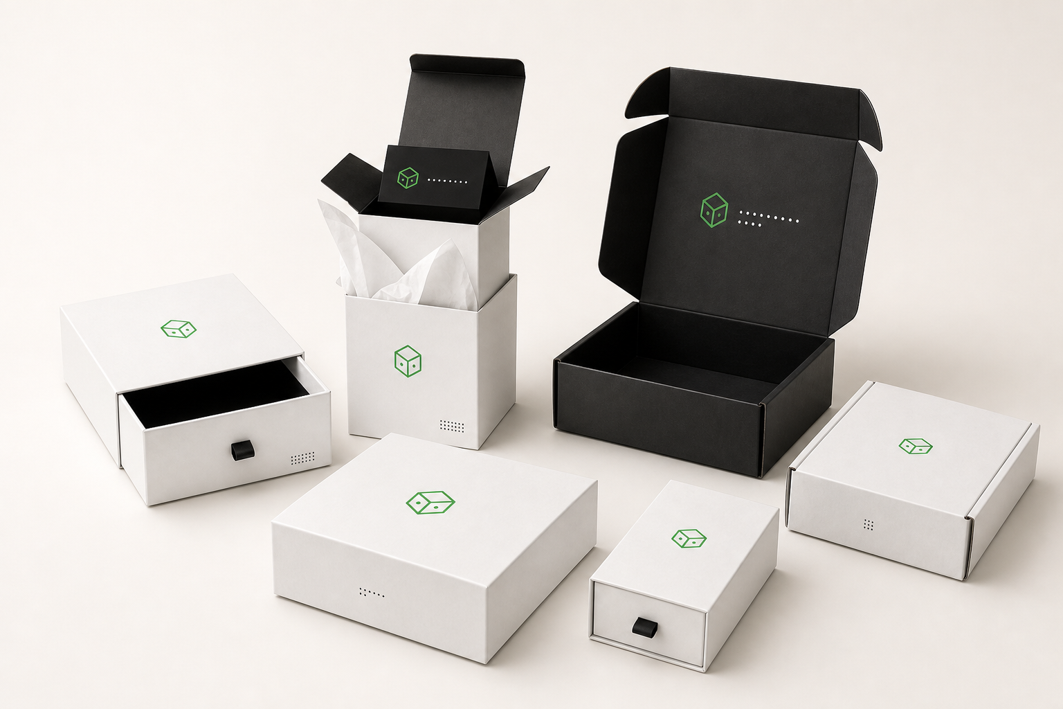 Premium rigid box packaging samples